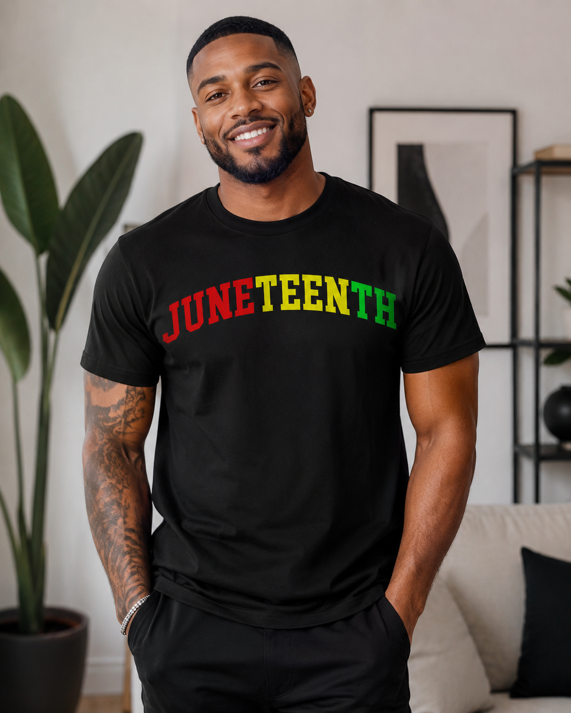 Minimal Juneteenth Arch Logo