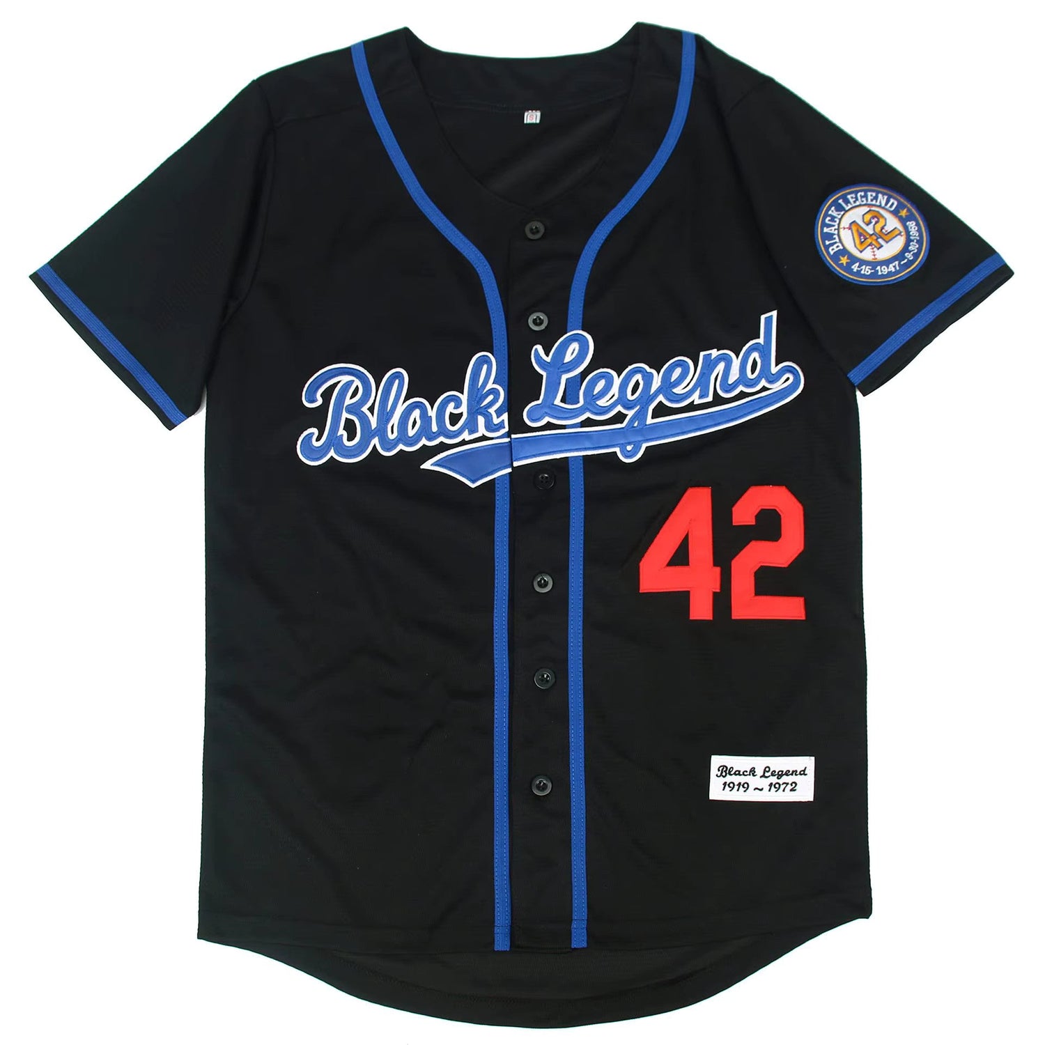 Black Legend Baseball Jersey