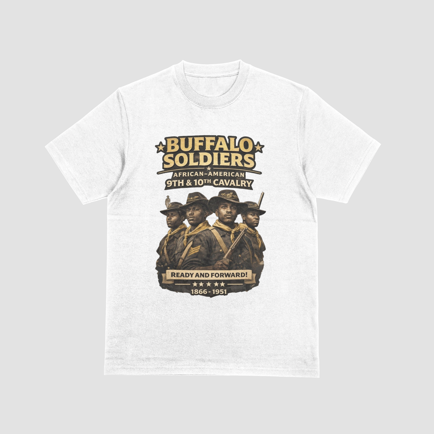 Buffalo Soldiers 9th & 10th Cavalry T-Shirt | African American Military History Tee