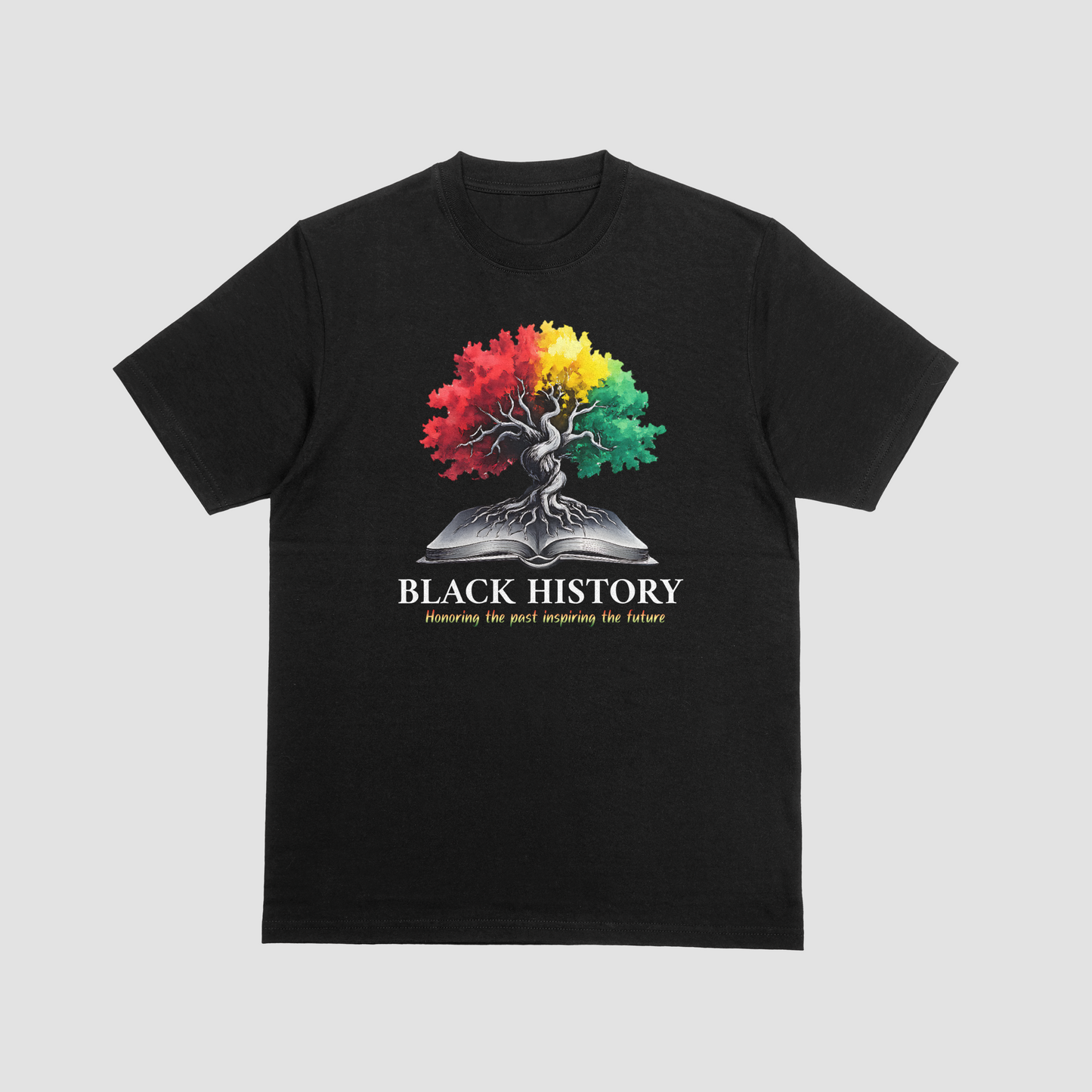 Black History Honoring the Past Inspiring the Future T-Shirt | African Heritage Tree Tee