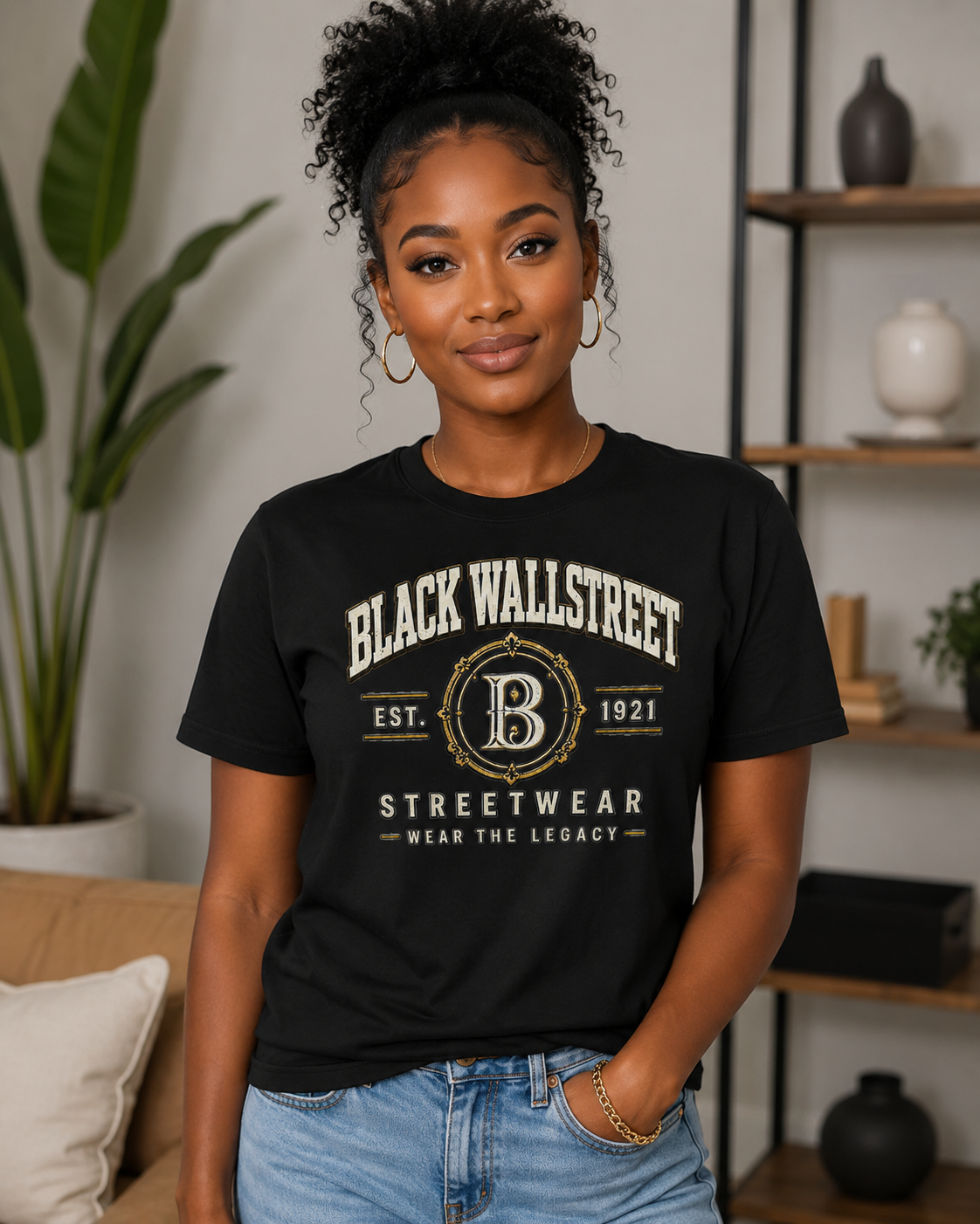 Black Wallstreet Streetwear — Wear the Legacy Tee