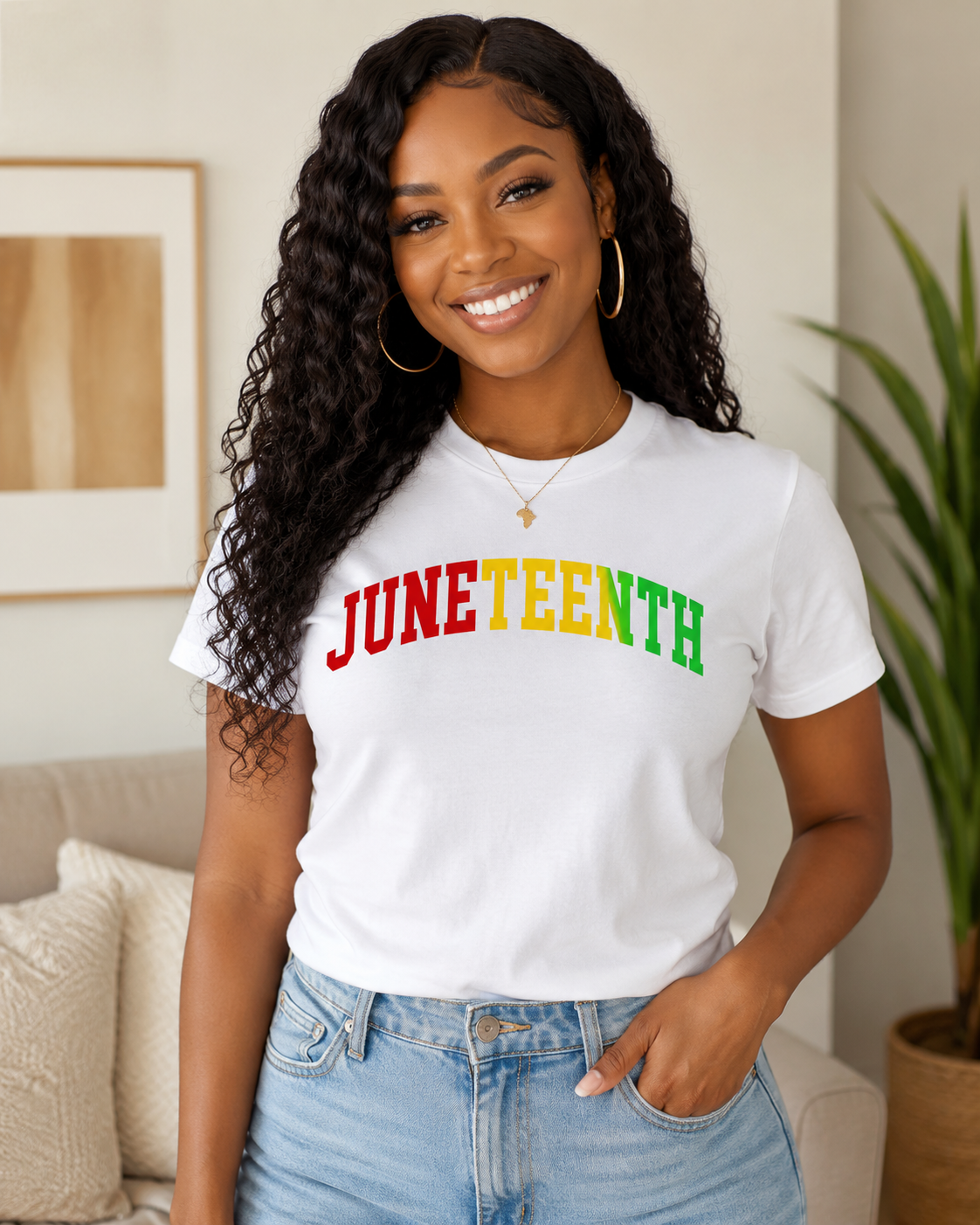 Minimal Juneteenth Arch Logo