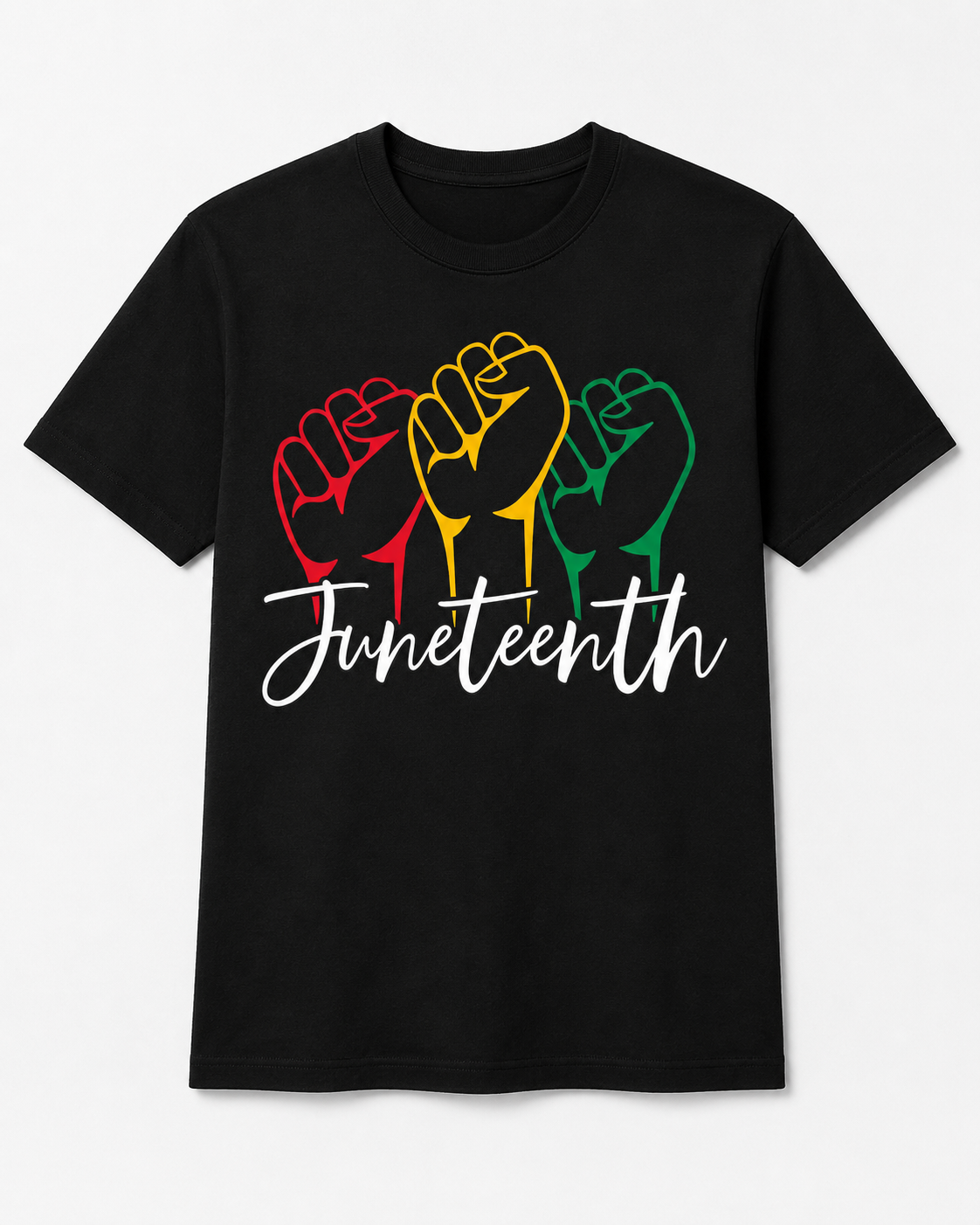 Juneteenth Three Fists Script Design