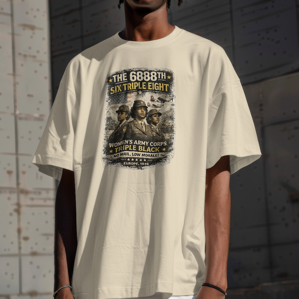 Six Triple Eight Women’s Army Corps T-Shirt | 6888th Battalion Black History Tee
